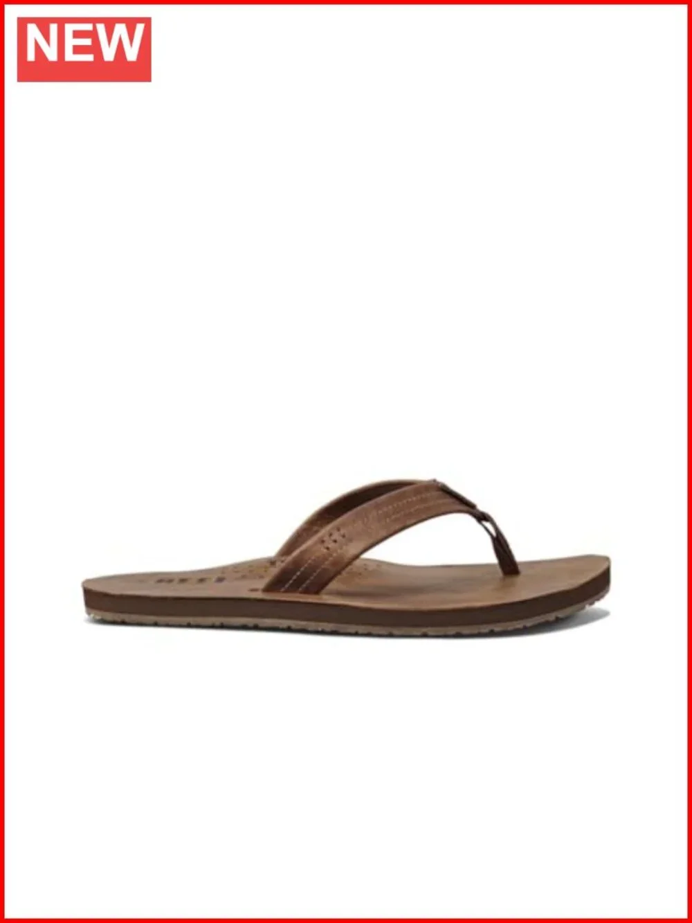 Full Grain Leather Flip Flops with Bottle Opener Sole